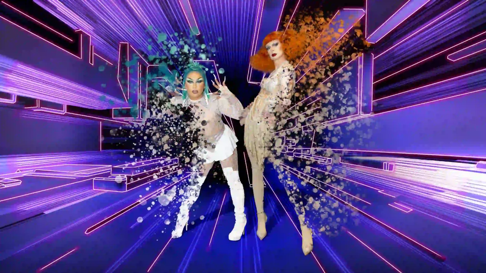 Pinay Colada und Olga Flixpuss . A DRAGstory , Dragshow im Münchner Künstlerhaus, Foto: Anne Coersmeyer